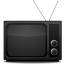Grey Vintage TV Icon 64x64 png